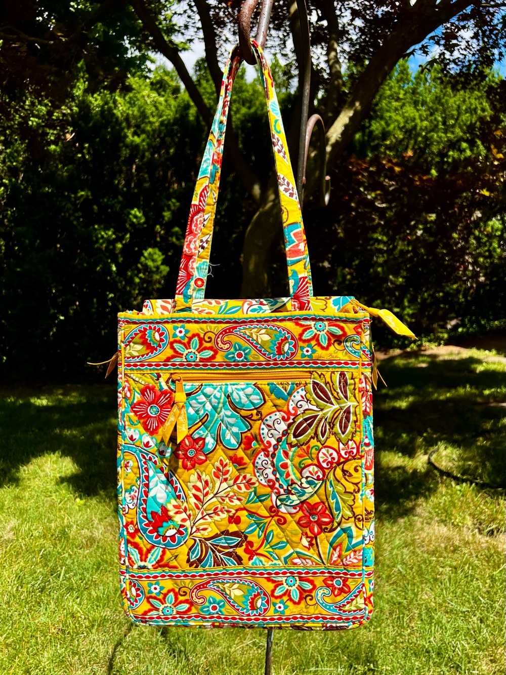 Vera Bradley Quilted Floral Patchwork Paisley Laptop Bag